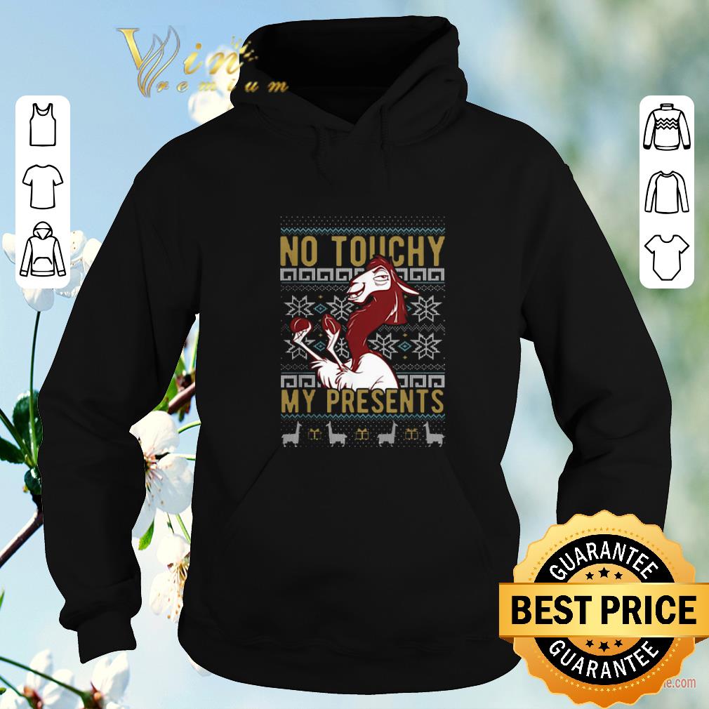 Original Ugly Christmas Kuzco No Touchy My Presents sweater 4 - Original Ugly Christmas Kuzco No Touchy My Presents sweater