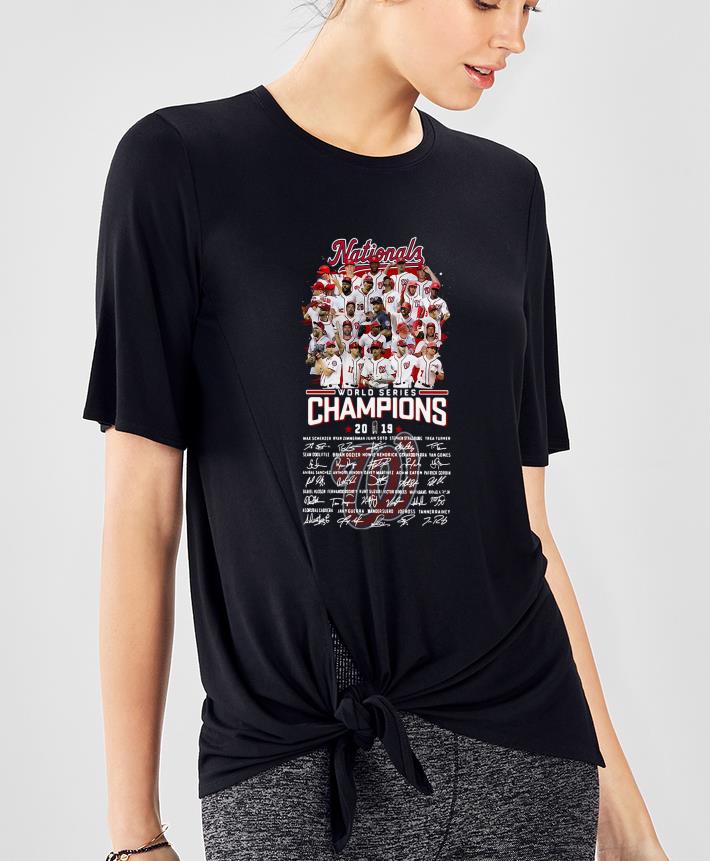 Original Washington Nationals World Series Champions 2019 Signatures shirt 4 - Original Washington Nationals World Series Champions 2019 Signatures shirt