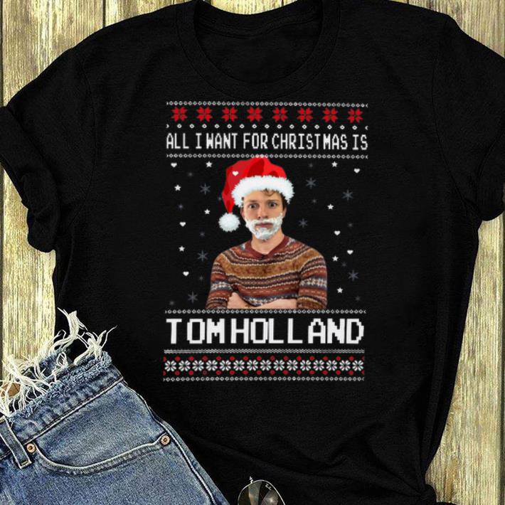 Premium All I Want For Christmas Is Tom Holland Ugly Christmas shirt 4 - Premium All I Want For Christmas Is Tom Holland Ugly Christmas shirt