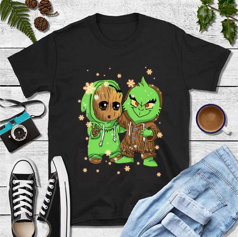 Premium Baby Groot And Grinch Mashup shirt 4 - Premium Baby Groot And Grinch Mashup shirt