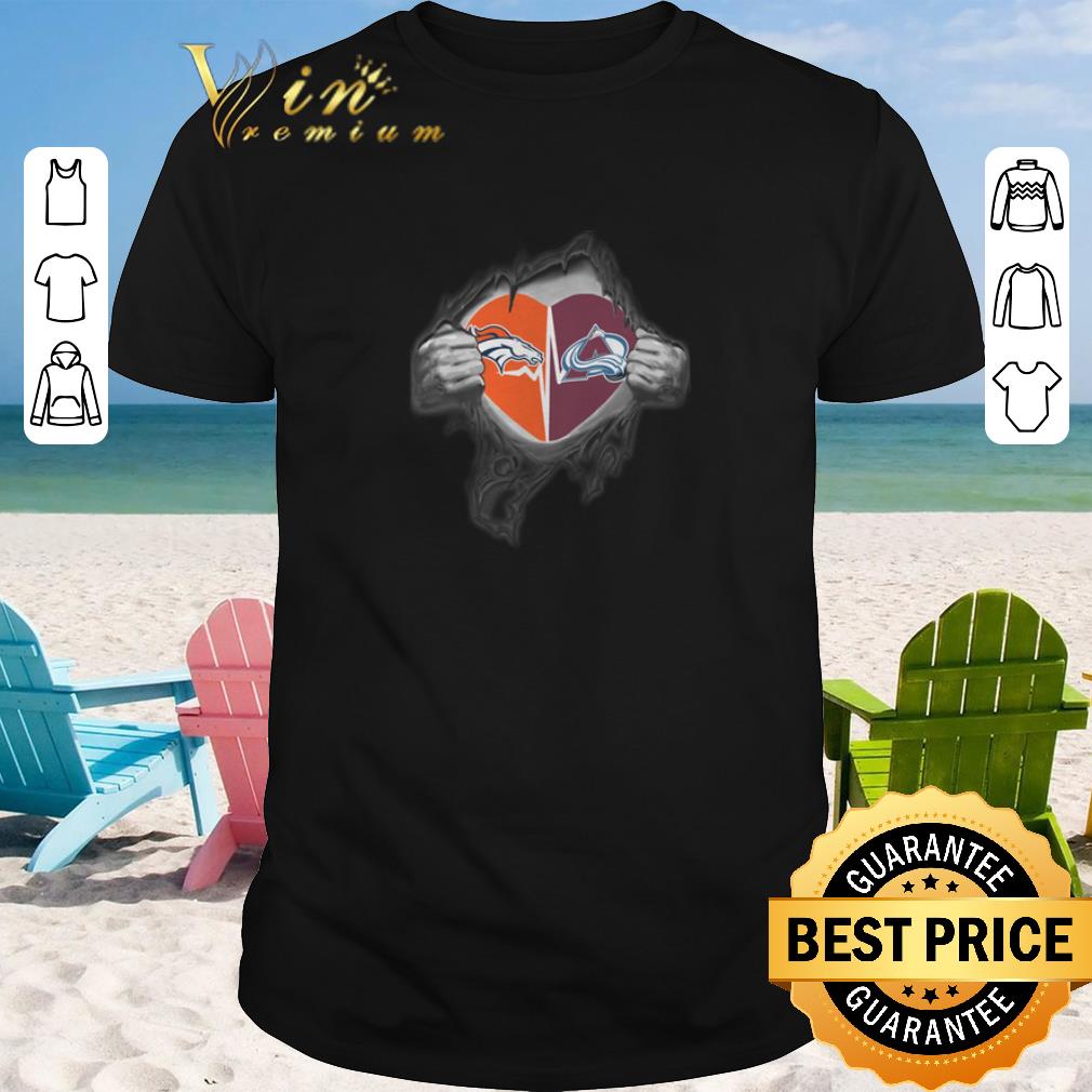 Premium Denver Broncos Colorado Avalanche inside my heart shirt sweater 2019 1 - Premium Denver Broncos Colorado Avalanche inside my heart shirt sweater 2019