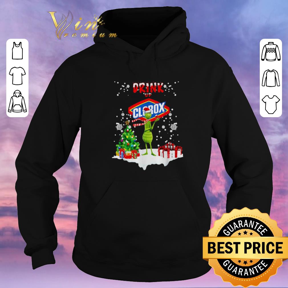 Premium Grinch drink up Clorox Christmas shirt sweater 4 - Premium Grinch drink up Clorox Christmas shirt sweater