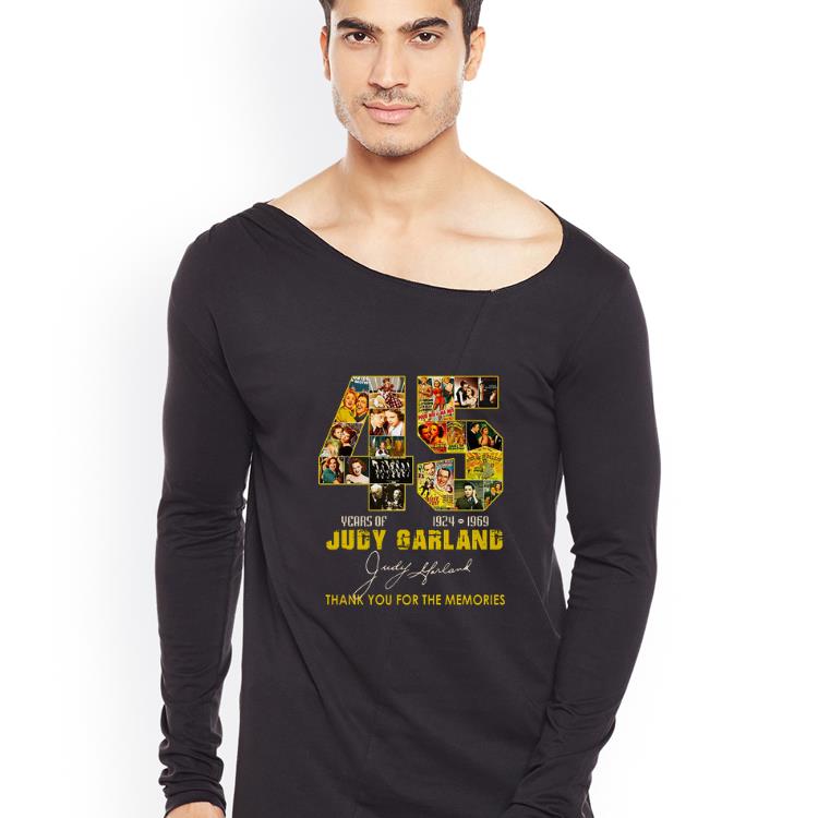 Premium Judy Garland 45 Years thank you for the memories signature shirt 4 - Premium Judy Garland 45 Years thank you for the memories signature shirt