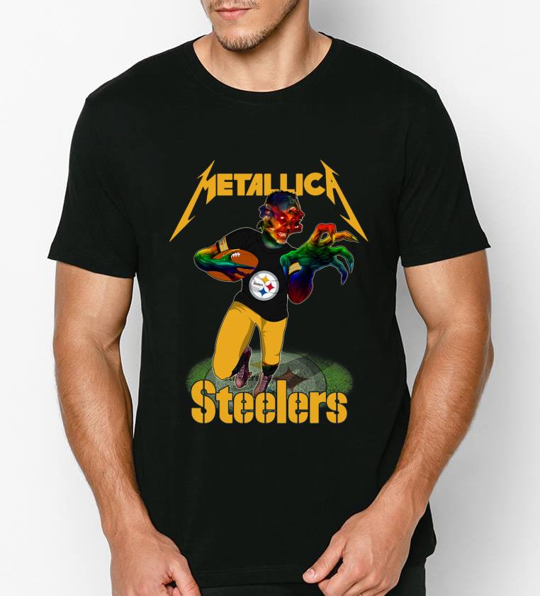 Premium Metallica Hardwired Steelers shirt 4 - Premium Metallica Hardwired Steelers shirt