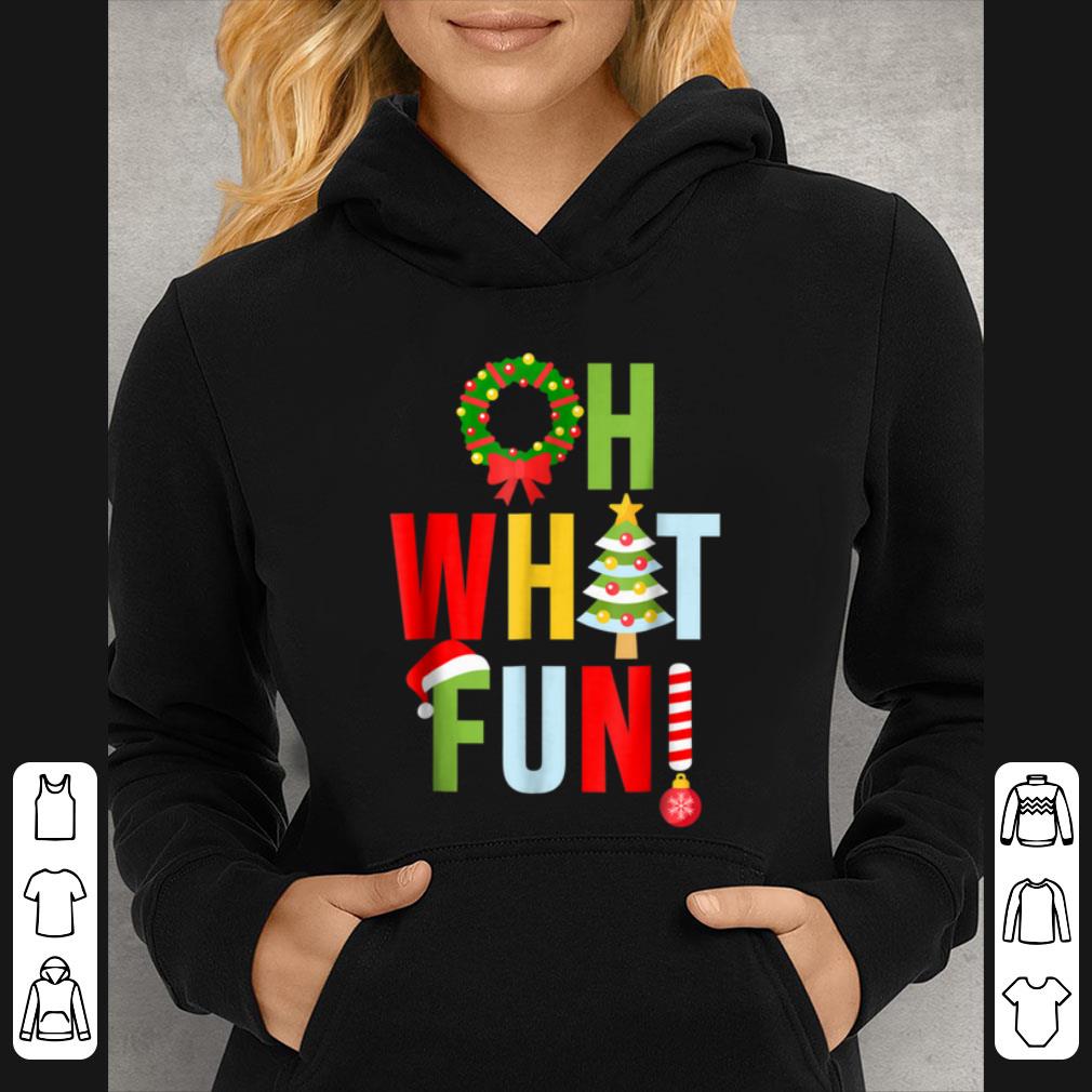 Premium Oh What Fun Christmas With Wreath And Tree shirt 4 - Premium Oh What Fun Christmas With Wreath And Tree shirt