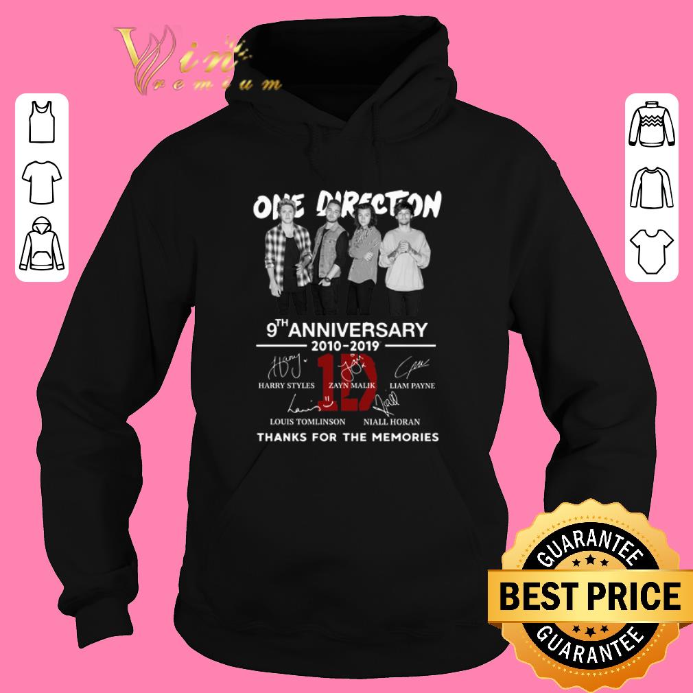 Premium One Direction 9th anniversary 2010 2019 thanks for the memories shirt sweater 2019 4 - Premium One Direction 9th anniversary 2010-2019 thanks for the memories shirt sweater 2019