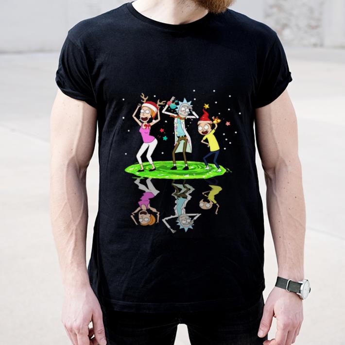 Premium Santa Rick Sanchez Morty Smith Summer Smith Dancing Water Reflection shirt 4 - Premium Santa Rick Sanchez Morty Smith Summer Smith Dancing Water Reflection shirt