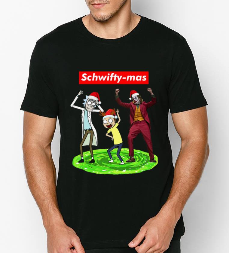 Premium Schwifty mas Rick and Morty and Joker dancing shirt 4 - Premium Schwifty mas Rick and Morty and Joker dancing shirt