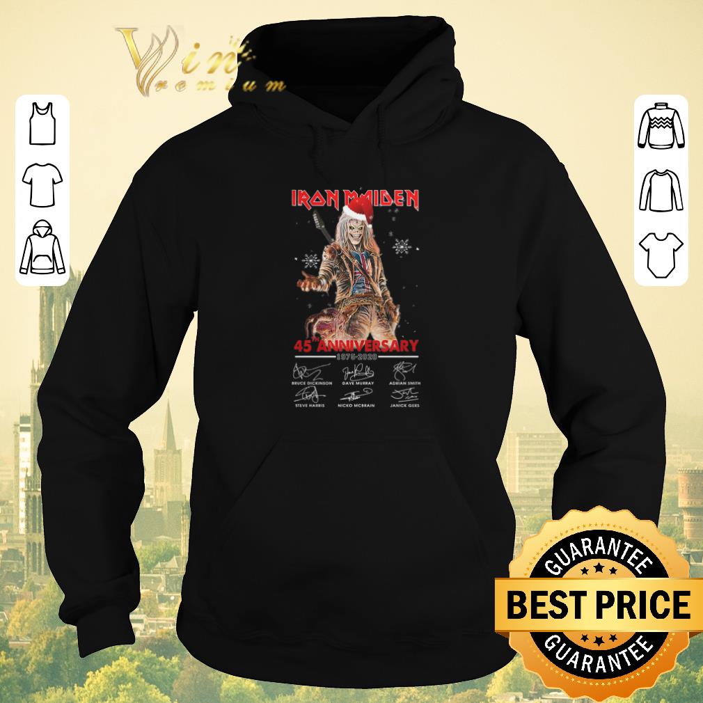Premium Signatures Iron Maiden Santa 45th anniversary 1975 2020 shirt 4 - Premium Signatures Iron Maiden Santa 45th anniversary 1975 2020 shirt