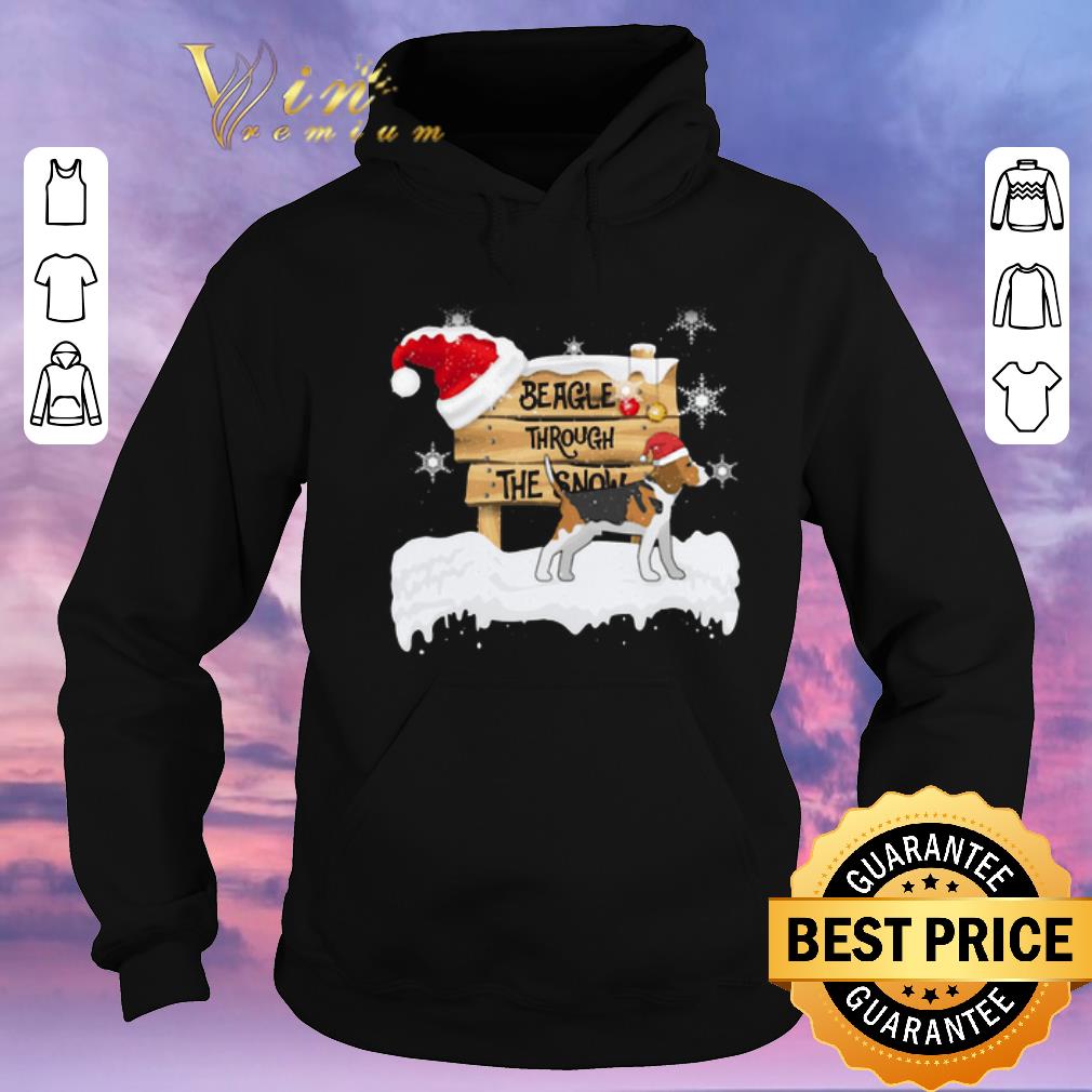 Pretty Christmas Beagle Through The Snow shirt Pretty Christmas Beagle Through The Snow shirt 4 - Pretty Christmas Beagle Through The Snow shirt