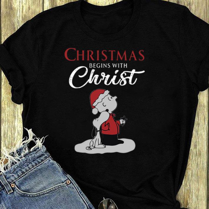 Pretty Christmas Begins With Christ Snoopy And Charlie Brown shirt 4 - Pretty Christmas Begins With Christ Snoopy And Charlie Brown shirt