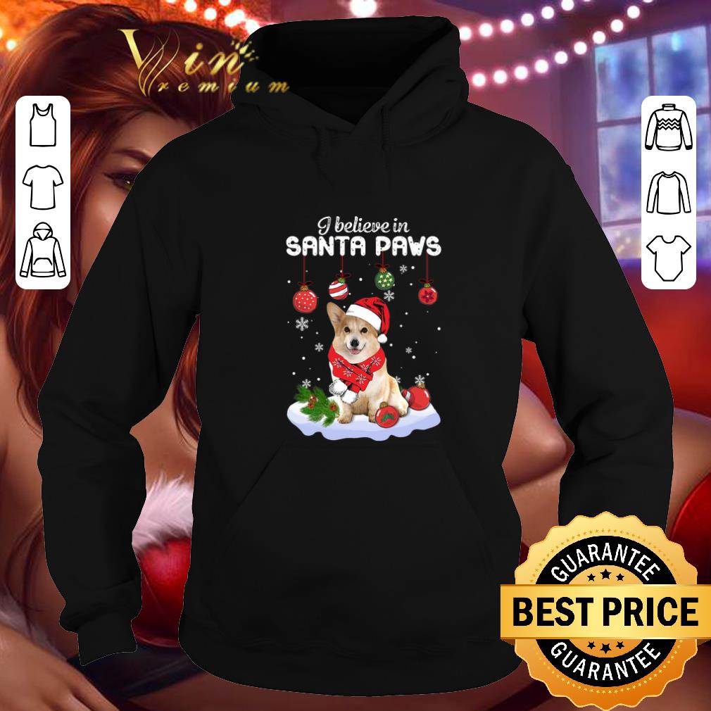 Pretty Corgi I believe in Santa Paws Christmas shirt Pretty Corgi I believe in Santa Paws Christmas shirt 4 - Pretty Corgi I believe in Santa Paws Christmas shirt