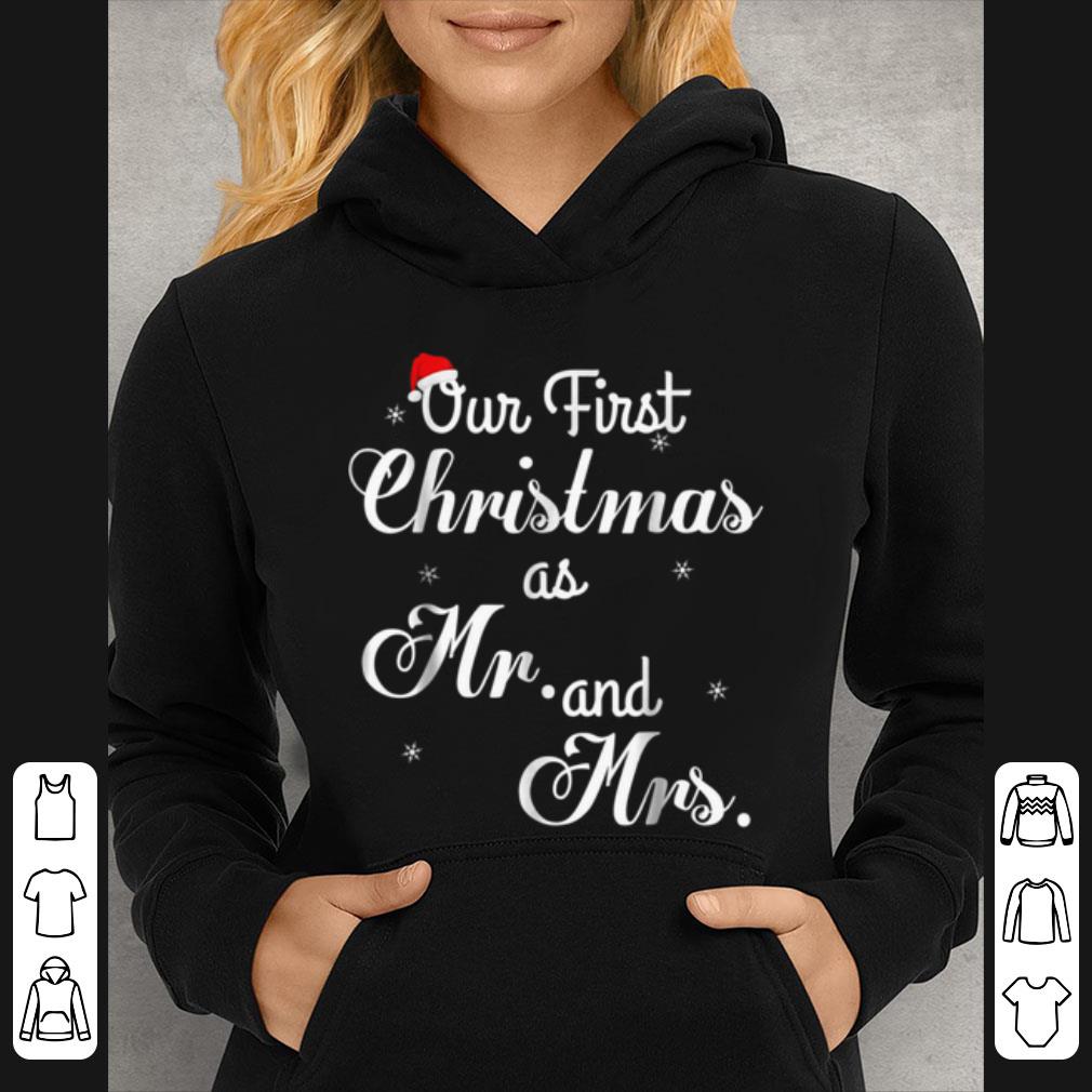 Pretty Couple Wife Husband Our First Christmas As Mr Mrs shirt 4 - Pretty Couple Wife Husband Our First Christmas As Mr & Mrs shirt