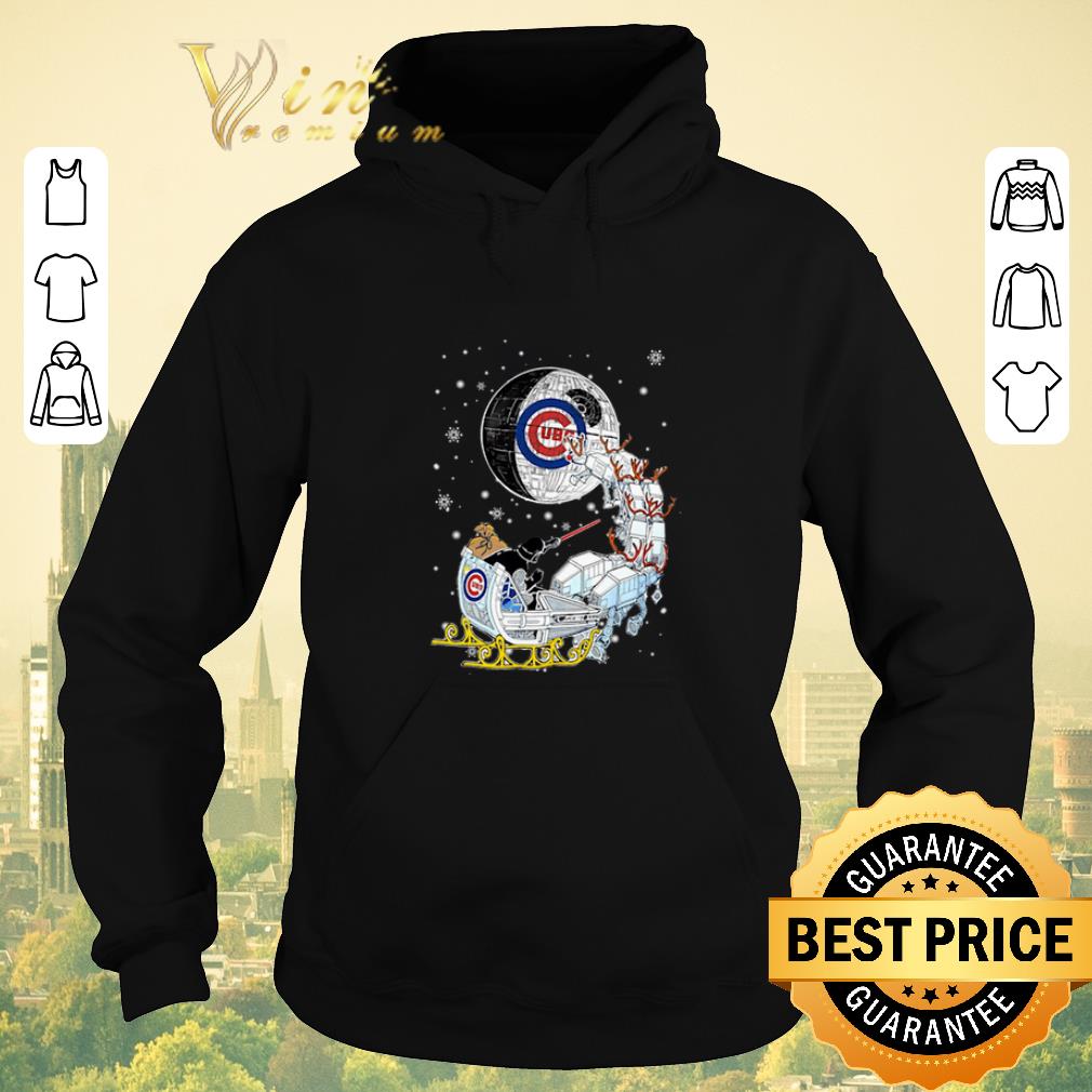 Pretty Darth Vader Chicago cubs riding sleigh to the Death Star shirt sweater 4 - Pretty Darth Vader Chicago cubs riding sleigh to the Death Star shirt sweater