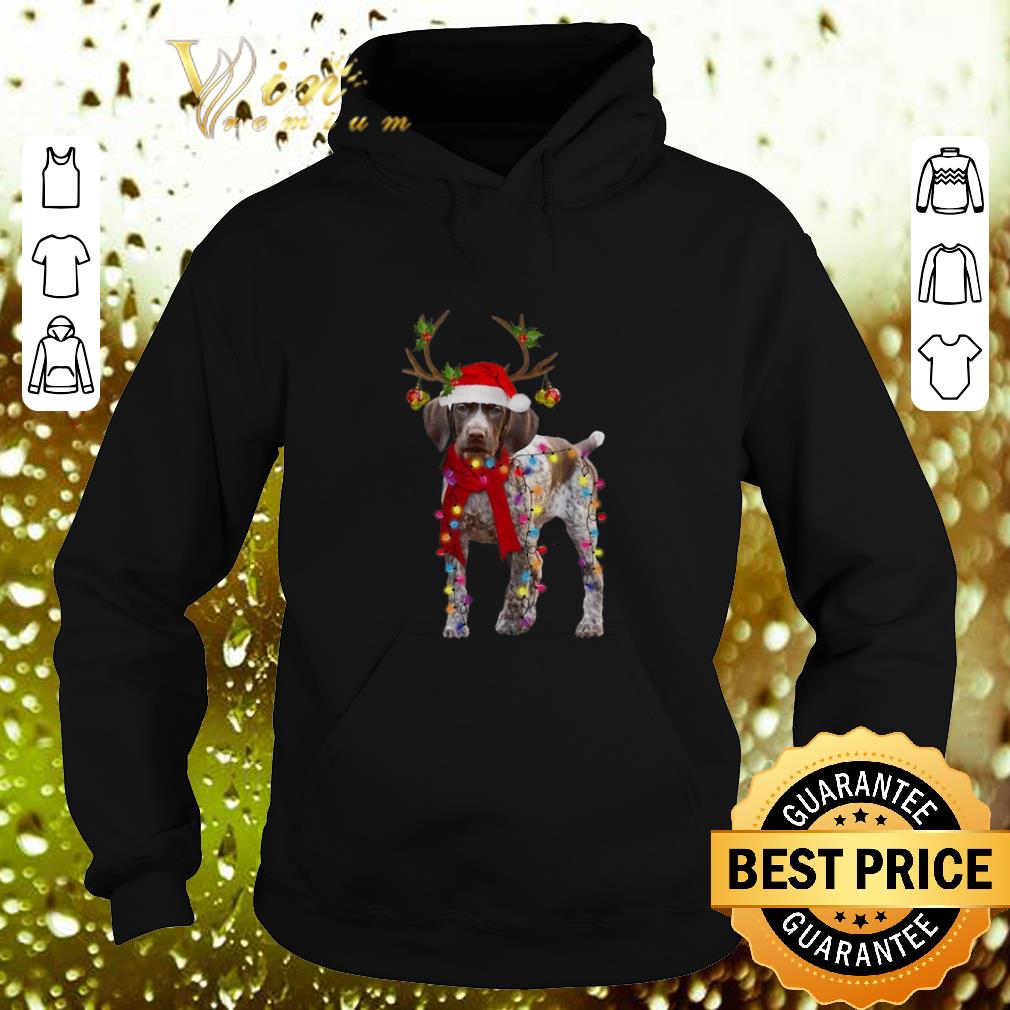 Pretty German Shorthaired Pointer reindeer Christmas shirt Pretty German Shorthaired Pointer reindeer Christmas shirt 4 - Pretty German Shorthaired Pointer reindeer Christmas shirt