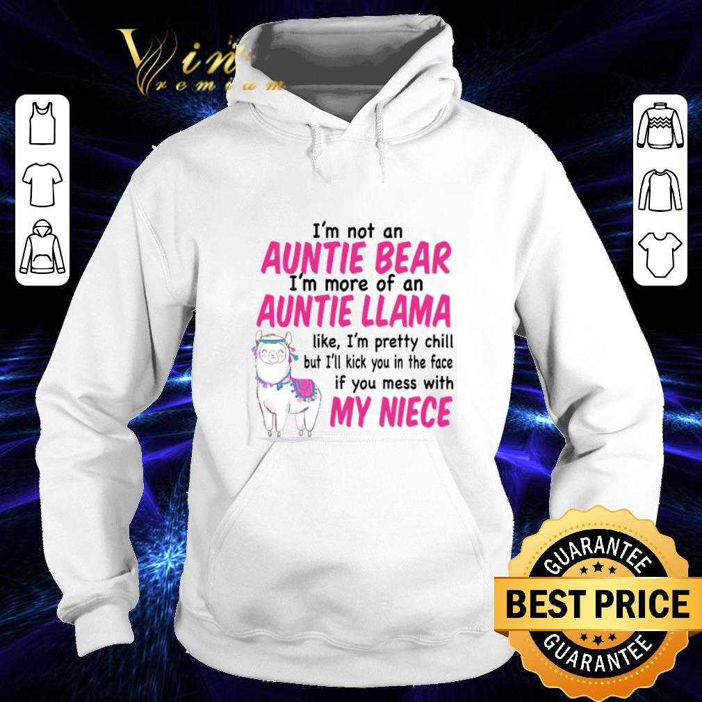 Pretty I'm not an auntie bear i'm more of an auntie llama with my niece shirt Pretty I m not an auntie bear i m more of an auntie llama with my niece shirt 4 - Pretty I'm not an auntie bear i'm more of an auntie llama with my niece shirt