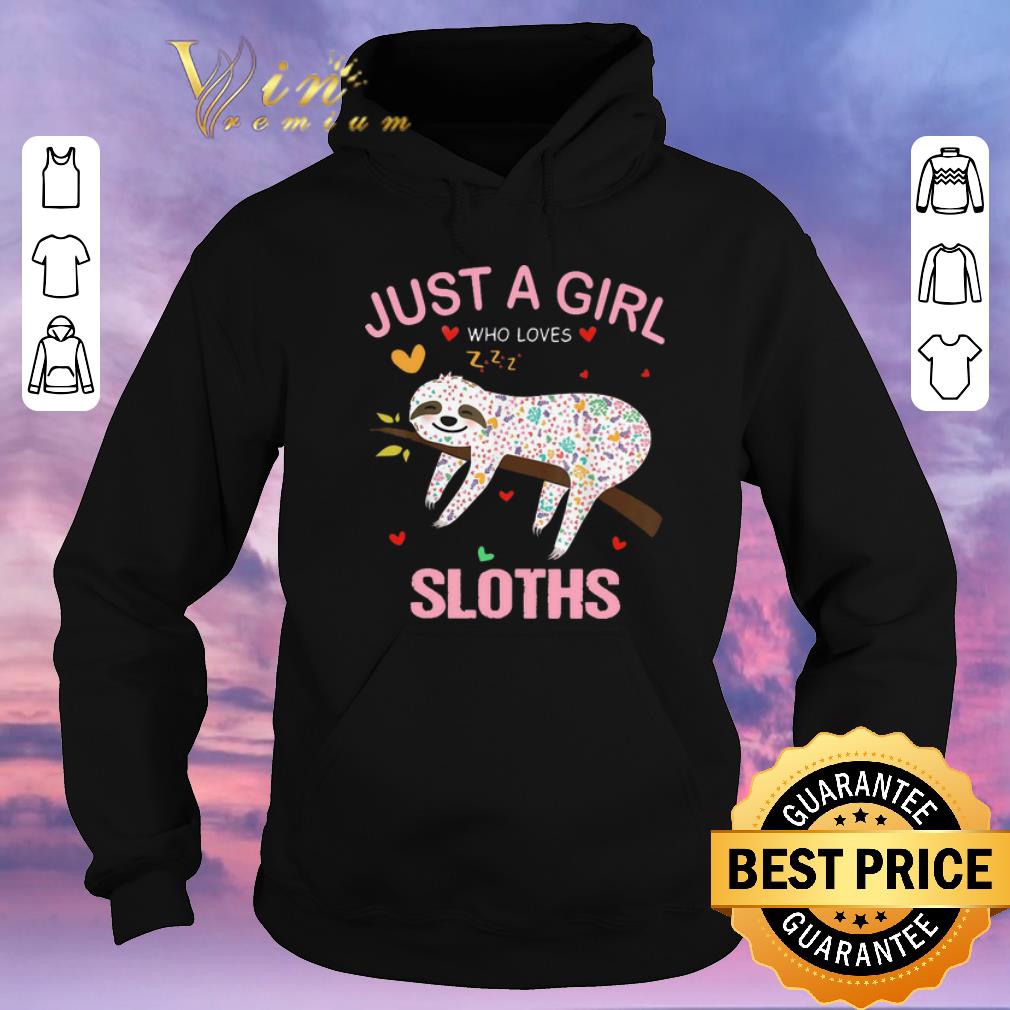 Pretty Just a girl who loves sloths sleep shirt sweater 4 - Pretty Just a girl who loves sloths sleep shirt sweater