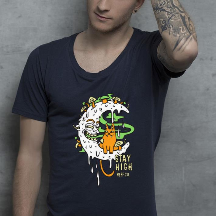 Pretty NEFF Stay High Grimey Moon And Cat shirt 4 - Pretty NEFF Stay High Grimey Moon And Cat shirt