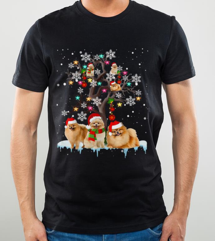 Pretty Pomeranian Christmas Tree Dog Lovers Chirstmas shirt 4 - Pretty Pomeranian Christmas Tree Dog Lovers Chirstmas shirt