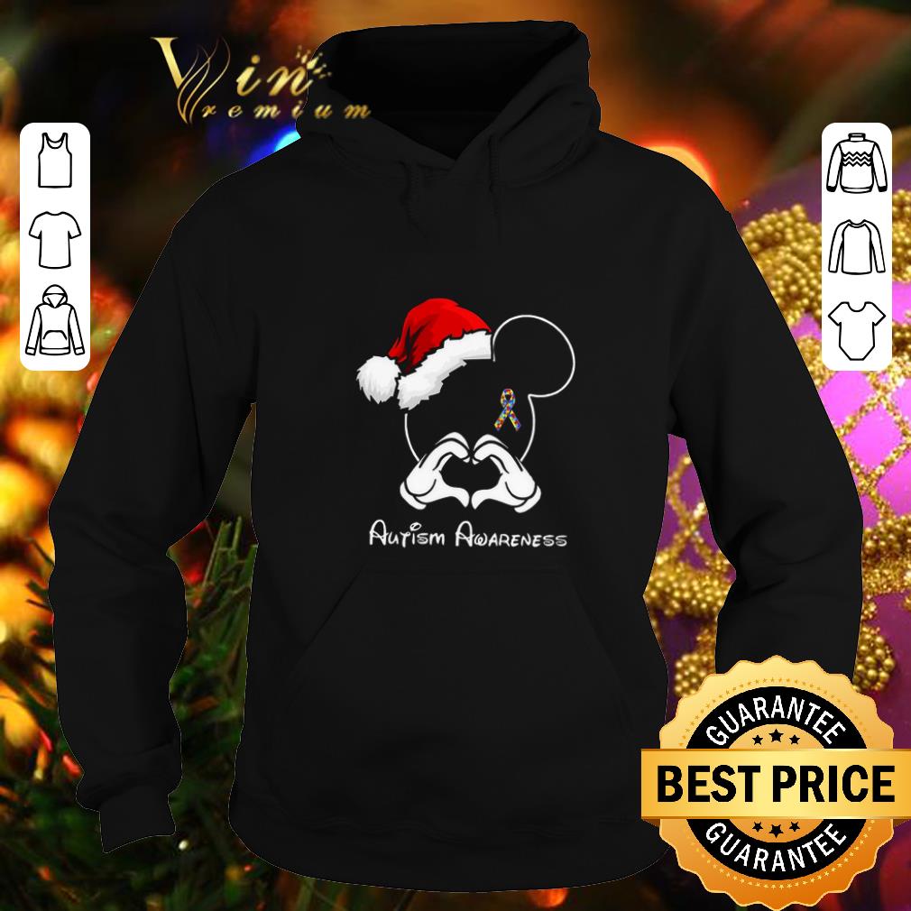 Pretty Santa Mickey Autism Awareness shirt 4 - Pretty Santa Mickey Autism Awareness shirt