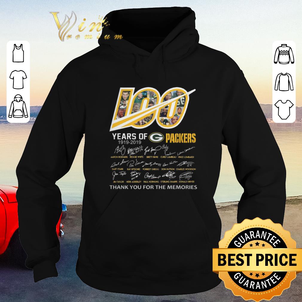 Pretty Signatures 100 years of Green Bay Packers 1919 2019 shirt 4 - Pretty Signatures 100 years of Green Bay Packers 1919-2019 shirt