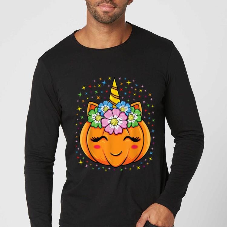 Pretty Unicorn Pumpkin Halloween Cute Thanksgiving Girls Party Gift shirt 4 - Pretty Unicorn Pumpkin Halloween Cute Thanksgiving Girls Party Gift shirt