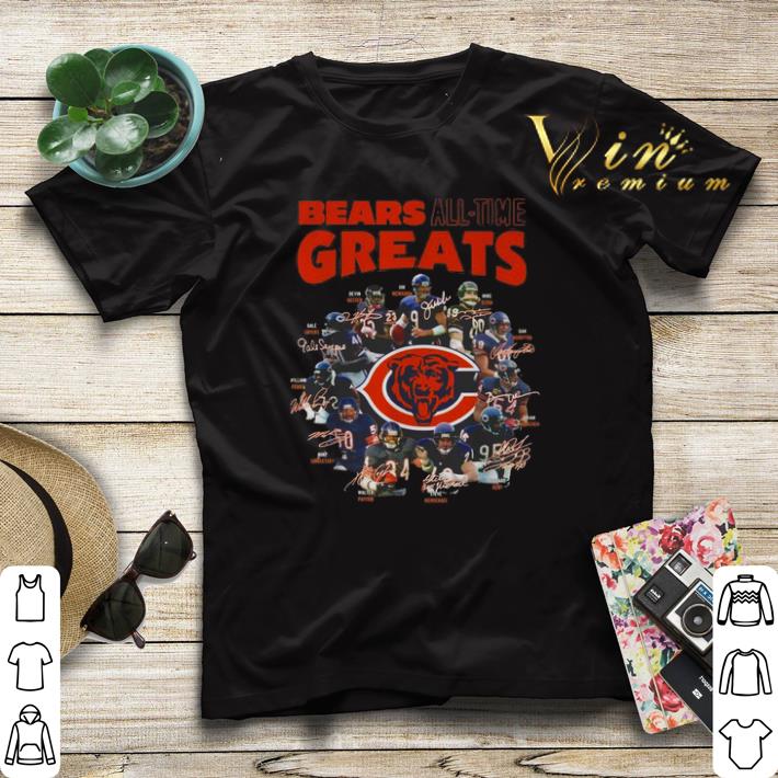 Signatures Chicago Bears all time greats team players shirt 4 - Signatures Chicago Bears all time greats team players shirt