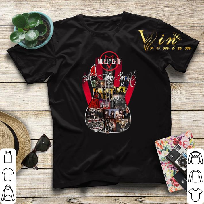 Signatures Motley Crue Guitarist shirt 4 - Signatures Motley Crue Guitarist shirt