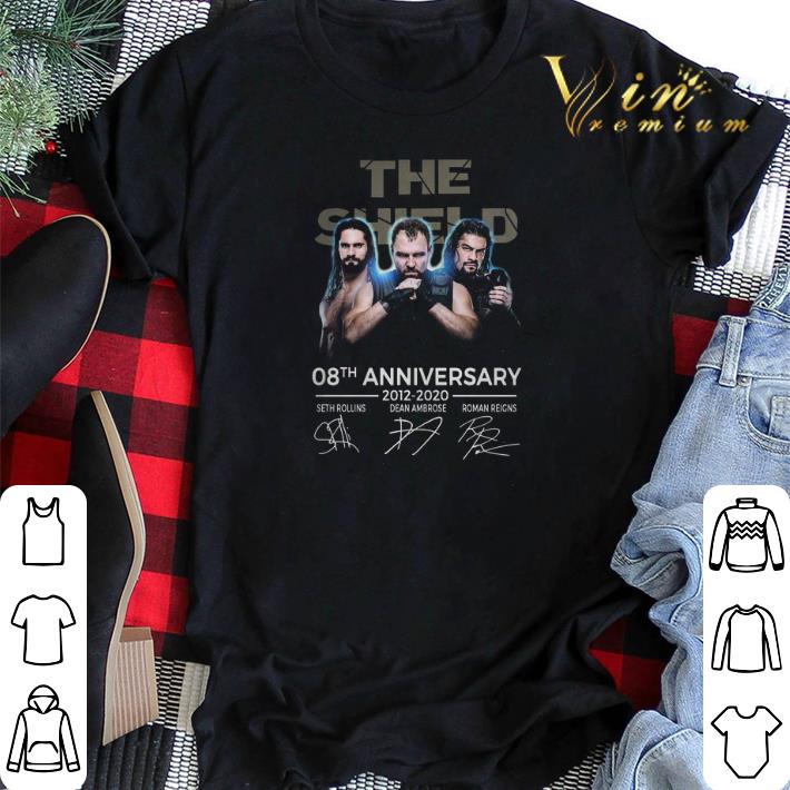 Signatures The Shield 08th anniversary 2012 2020 shirt 2 - Signatures The Shield 08th anniversary 2012-2020 shirt