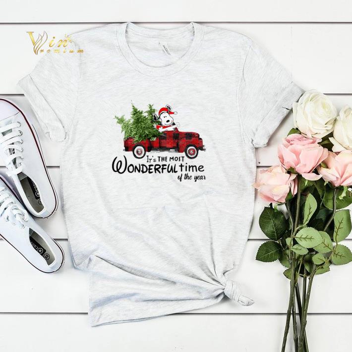 Snoopy Truck It s The Most Wonderful Time Of The Year Christmas shirt sweater 4 - Snoopy Truck It's The Most Wonderful Time Of The Year Christmas shirt sweater
