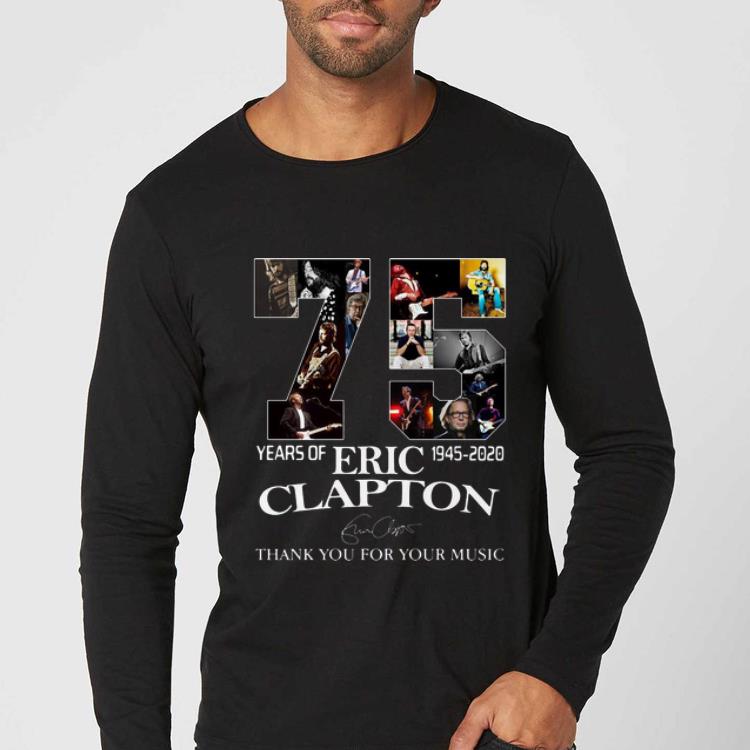 Top 75 Years Of Eric Clapton Signature Thank You For Your Music shirt 4 - Top 75 Years Of Eric Clapton Signature Thank You For Your Music shirt