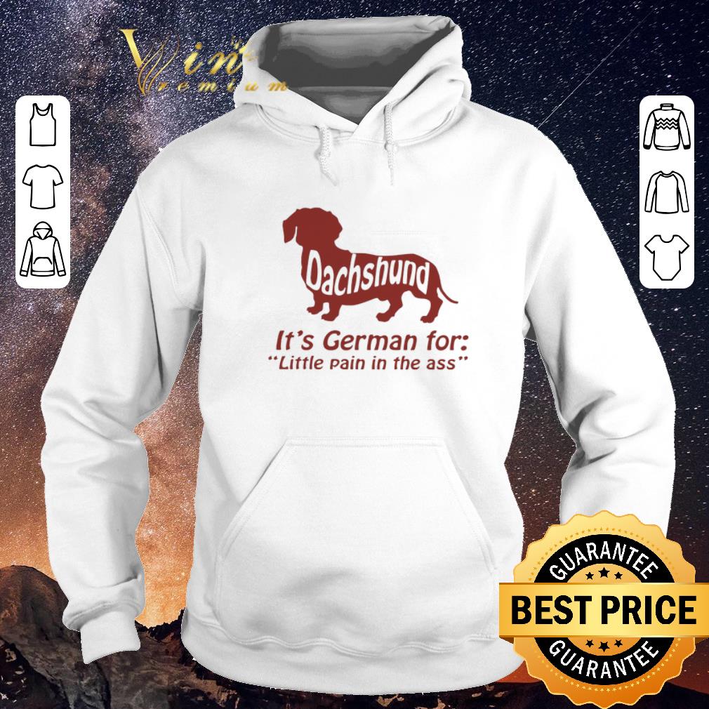 Top Dachshund it s a German for little pain in the ass shirt sweater 4 - Top Dachshund it's a German for little pain in the ass shirt sweater