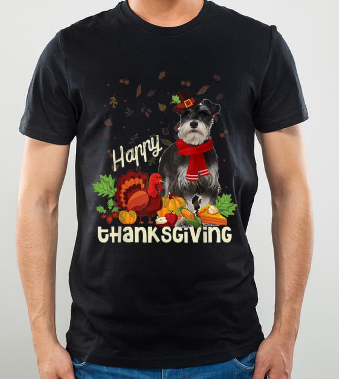 Top Happy Thanksgiving Pilgrim Miniature Schnauzer Lover Gift shirt 4 - Top Happy Thanksgiving Pilgrim Miniature Schnauzer Lover Gift shirt