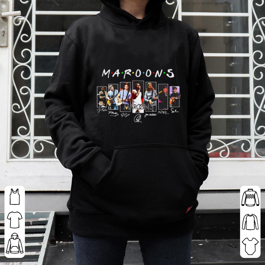 Top Maroon 5 Friends TV Show signatures shirt 4 - Top Maroon 5 Friends TV Show signatures shirt