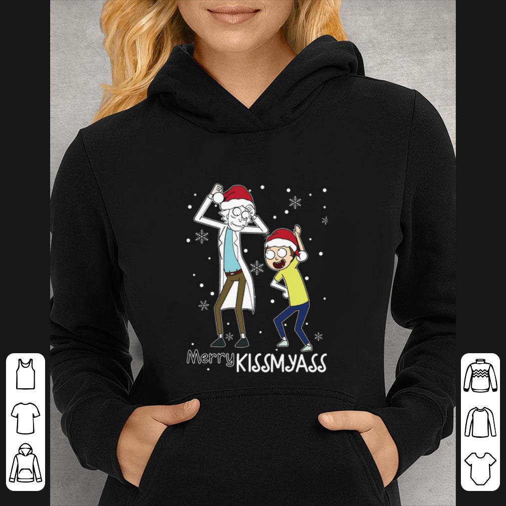 Top Merry kissmyass Santa Rick and Morty shirt 4 - Top Merry kissmyass Santa Rick and Morty shirt