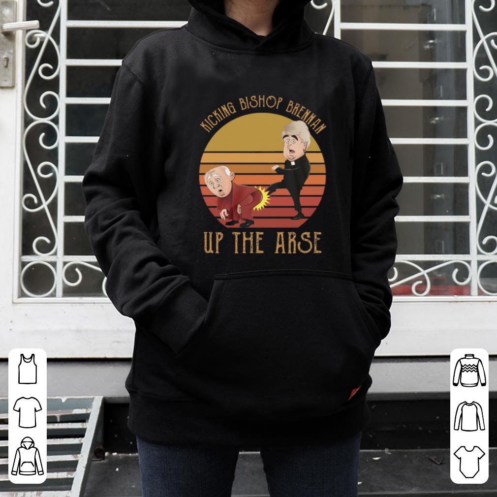 Top Vintage Father Ted Kicking Bishop Brennan up the arse shirt 4 - Top Vintage Father Ted Kicking Bishop Brennan up the arse shirt