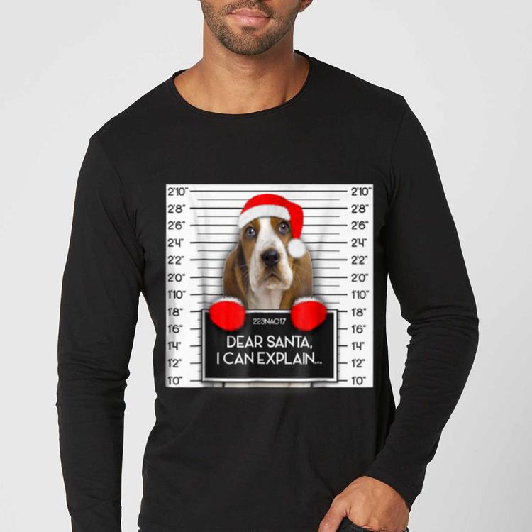 Top Xmas Cute Basset Hound Lover Santa Hat Dog Christmas shirt 4 - Top Xmas Cute Basset Hound Lover Santa Hat Dog Christmas shirt