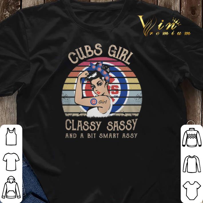 Vintage Chicago Cubs girl classy sassy and a bit smart assy shirt 3 - Vintage Chicago Cubs girl classy sassy and a bit smart assy shirt