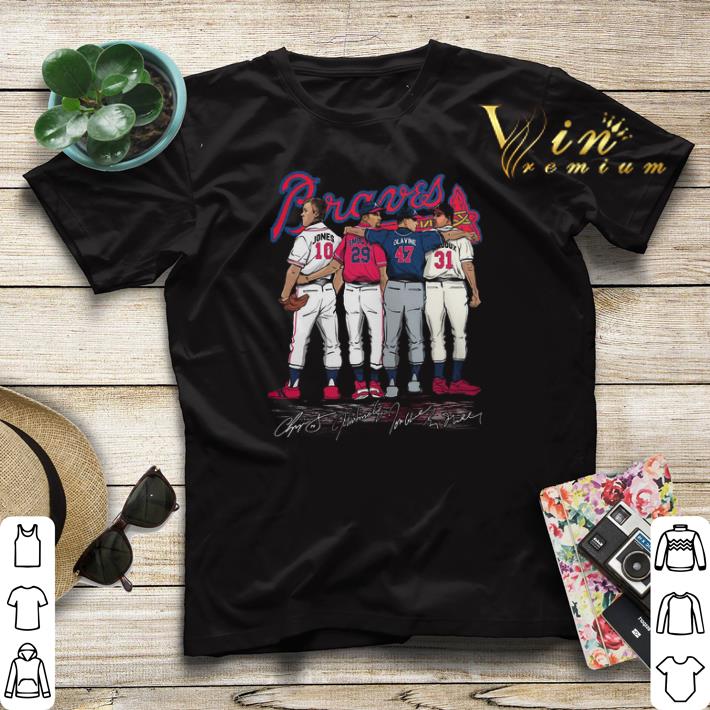 Atlanta Braves Chipper Jones Smoltz Glavine Maddux all signature shirt sweater 4 - Atlanta Braves Chipper Jones Smoltz Glavine Maddux all signature shirt sweater