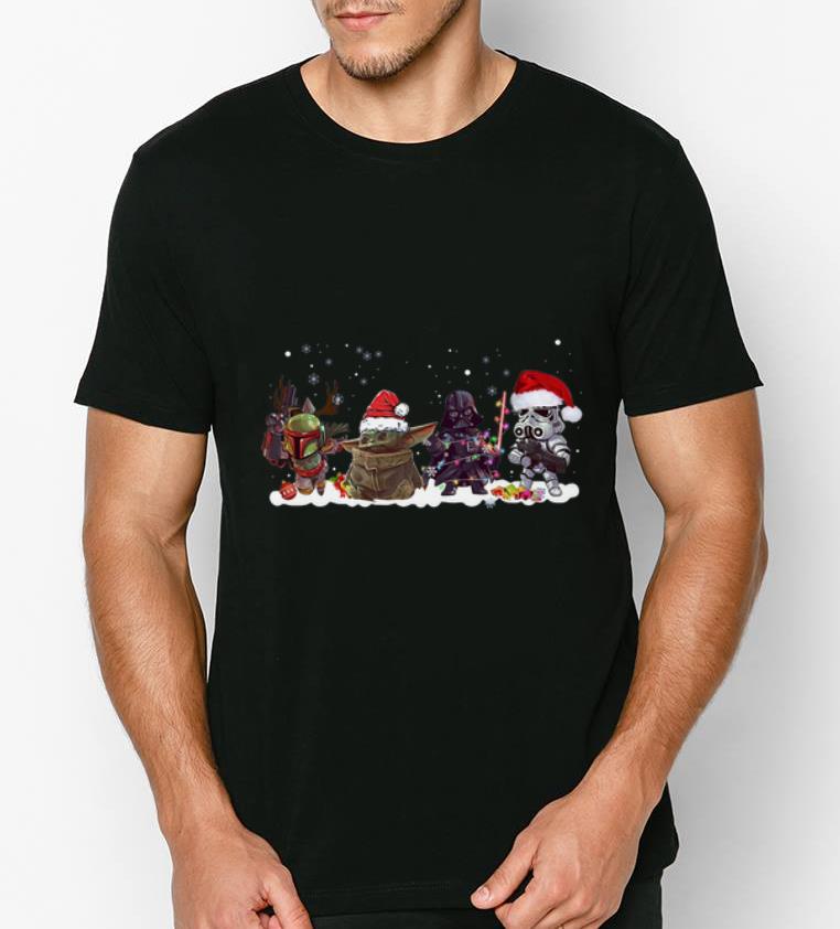 Awesome Baby Yoda Darth Vader R2D2 Boba Fett Star Wars Christmas shirt 4 - Awesome Baby Yoda Darth Vader R2D2 Boba Fett Star Wars Christmas shirt