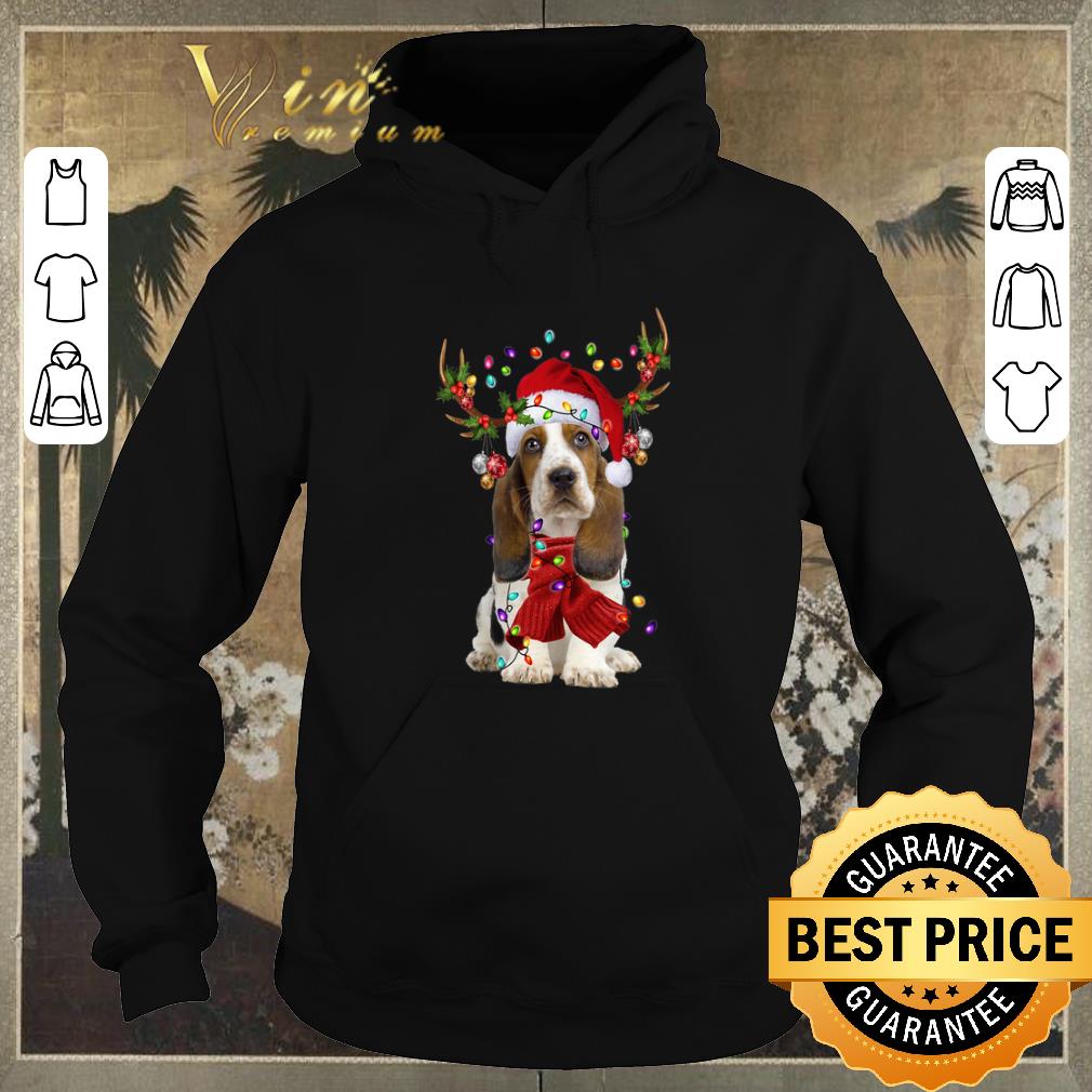 Awesome Basset Hound Reindeer Christmas shirt sweater 4 - Awesome Basset Hound Reindeer Christmas shirt sweater