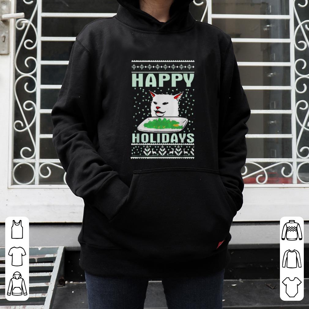 Awesome Cat happy Holidays shirt 4 - Awesome Cat happy Holidays shirt