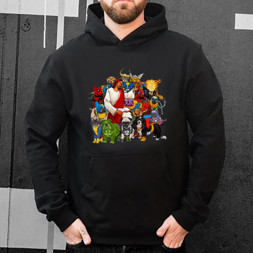 Awesome Dog Avengers Jesus that s how I saved the world shirt 4 - Awesome Dog Avengers Jesus that’s how I saved the world shirt