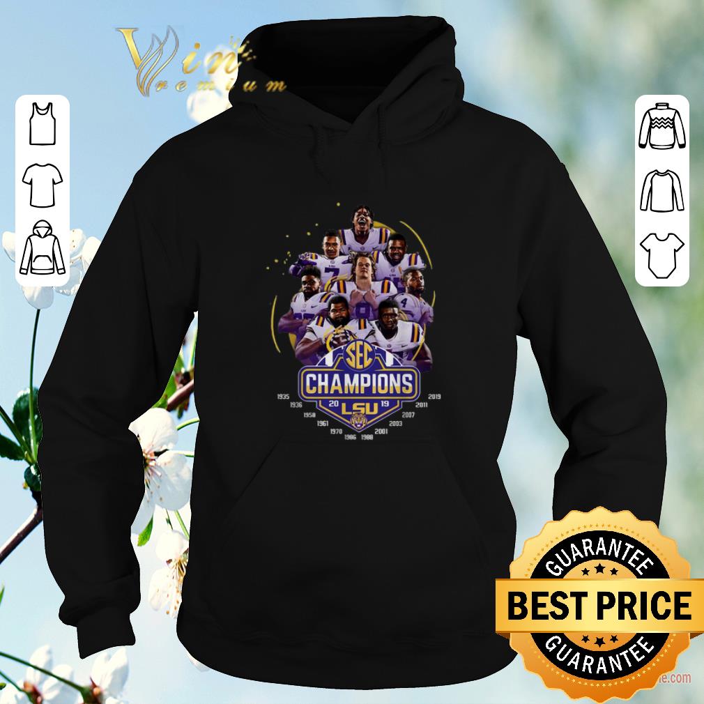 Awesome LSU Tigers players 2019 SEC Championship shirt sweater 4 - Awesome LSU Tigers players 2019 SEC Championship shirt sweater