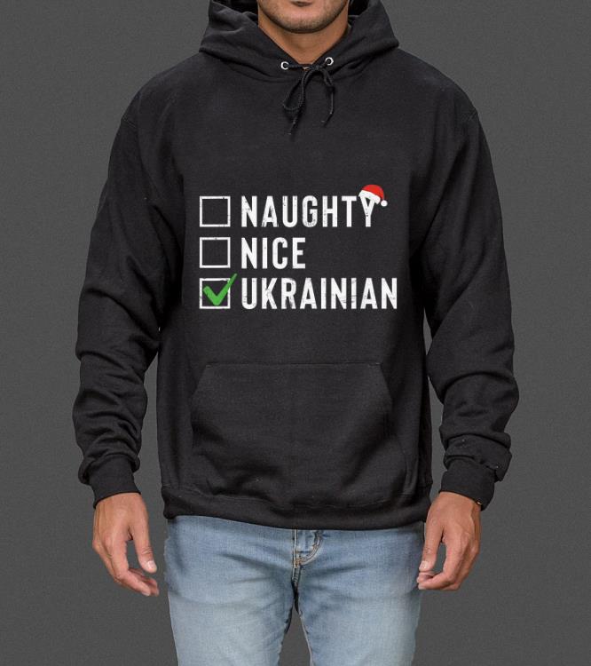 Awesome Naughty Nice Ukrainian Santa Hat Christmas Gift sweater 4 - Awesome Naughty Nice Ukrainian Santa Hat Christmas Gift sweater