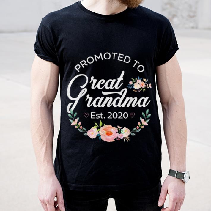 Awesome Promoted To Great Grandma Est 2020 Floral shirt 4 - Awesome Promoted To Great Grandma Est 2020 Floral shirt