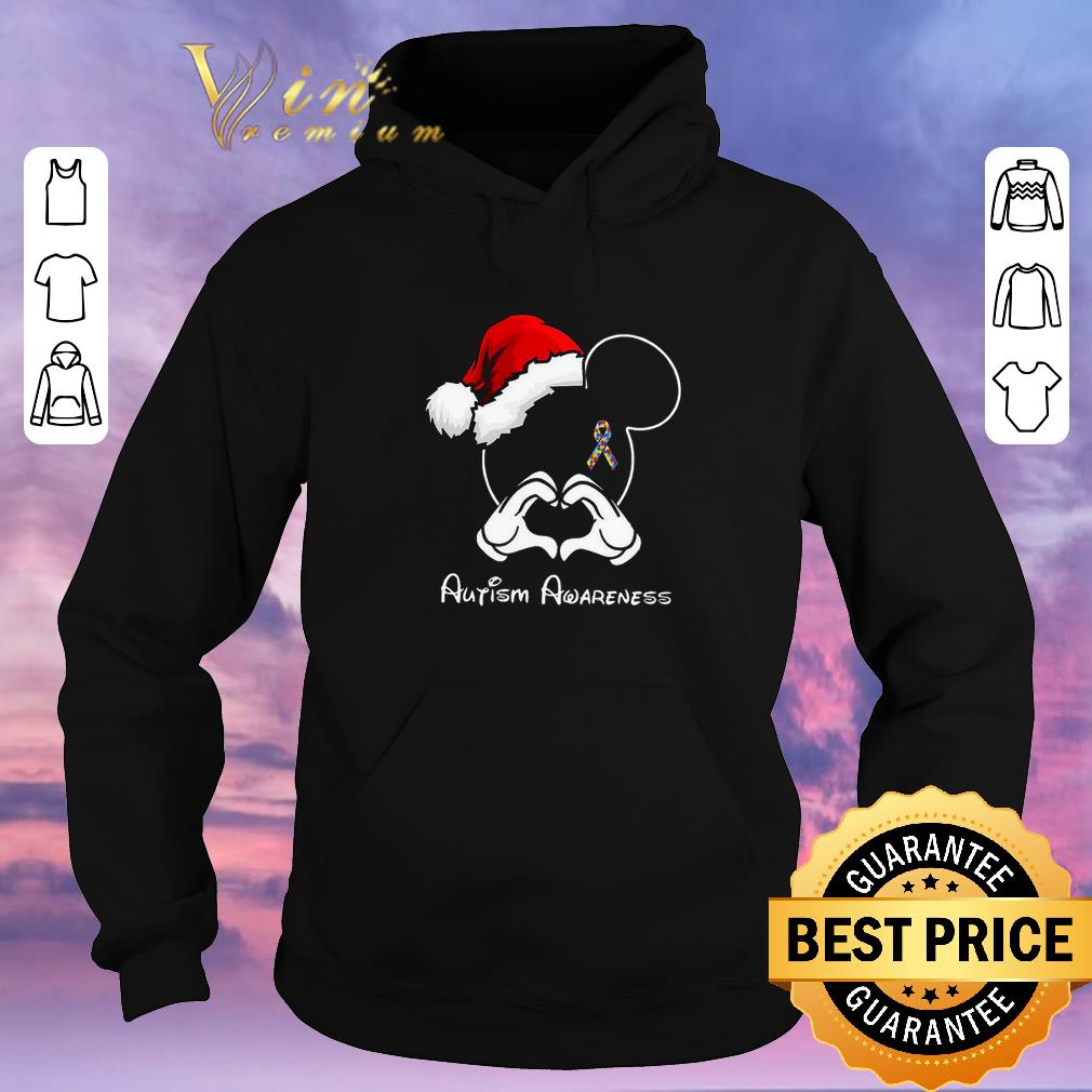 Awesome Santa Mickey Autism Awareness shirt Awesome Santa Mickey Autism Awareness shirt 4 - Awesome Santa Mickey Autism Awareness shirt