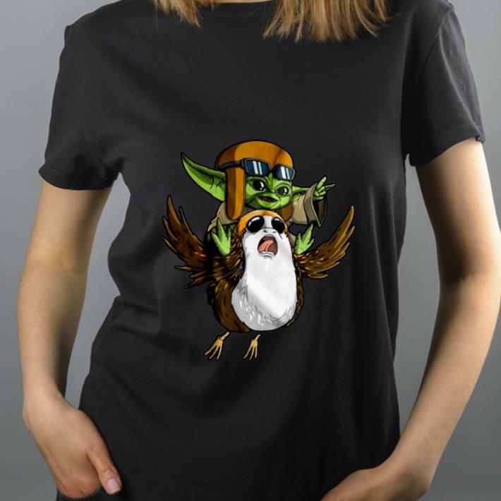 Awesome The Child Yoda Riding Porg shirt 4 - Awesome The Child Yoda Riding Porg shirt