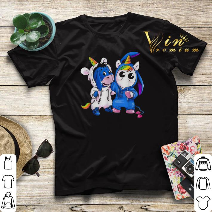 Baby Unicorn And Baby Eeyore shirt sweater Baby Unicorn And Baby Eeyore shirt sweater 4 - Baby Unicorn And Baby Eeyore shirt sweater