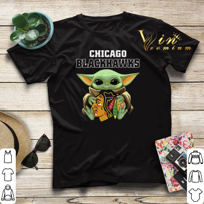 Baby Yoda Hug Chicago Blackhawks Star Wars Mandalorian shirt sweater 4 - Baby Yoda Hug Chicago Blackhawks Star Wars Mandalorian shirt sweater
